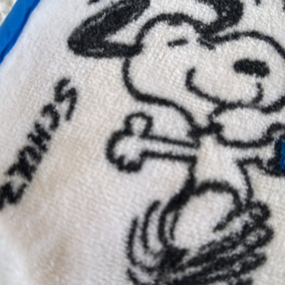 Dancing SNOOPY w/ dog BOWL MCM terry cloth potholder - Picture 4 of 5